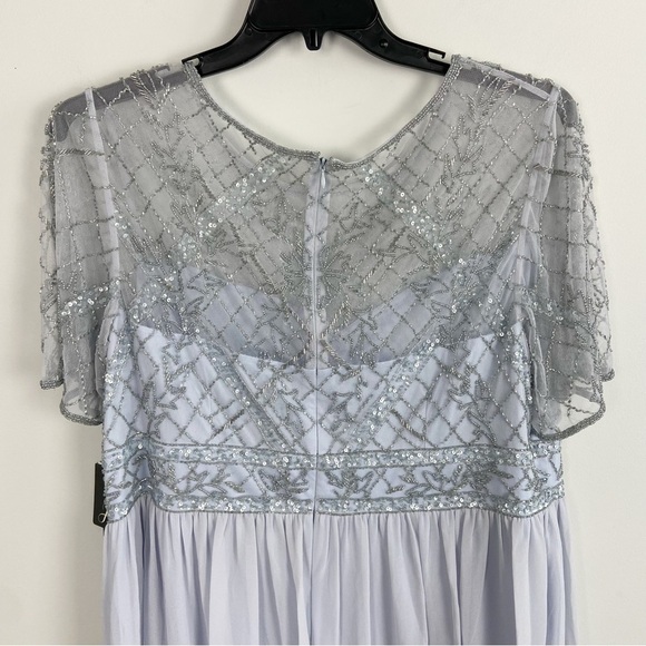 Adrianna Papell Plus Womens Beaded Maxi Evening Dress Size 20W - Picture 5 of 13
